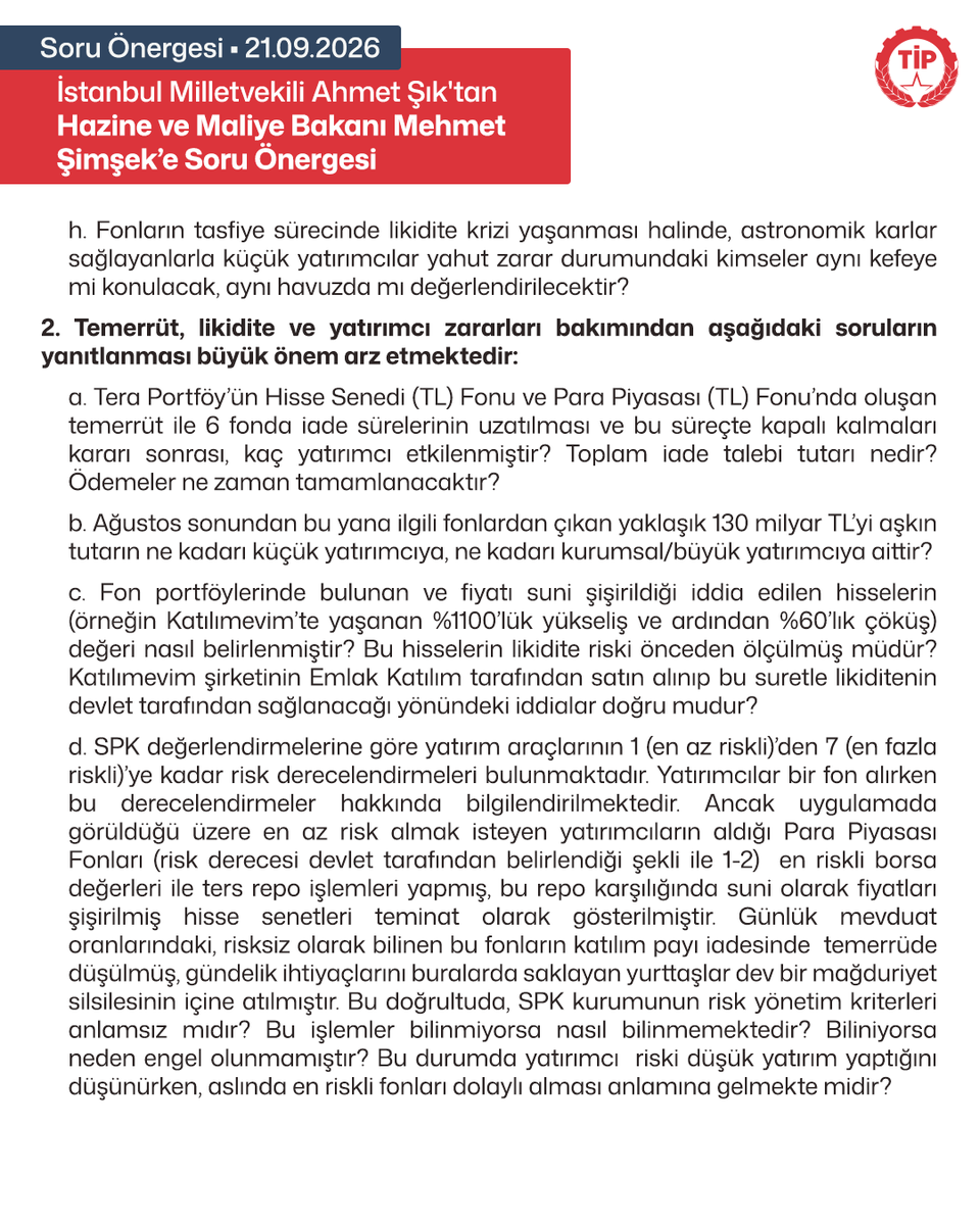 tipgenelmerkez's tweet photo. Soru önergemiz 👇 (1/2) https://t.co/QnKesKRcGM