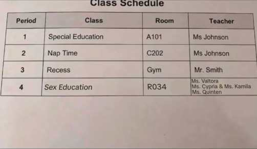 wafloni's tweet photo. nah bru my school tweakin tf is this schedule https://t.co/Cm9Q5iNb88