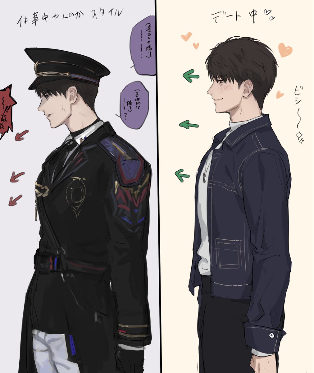 tnkUargT's tweet photo. 姿勢の差が好きという図 https://t.co/aSSg6bbLTp