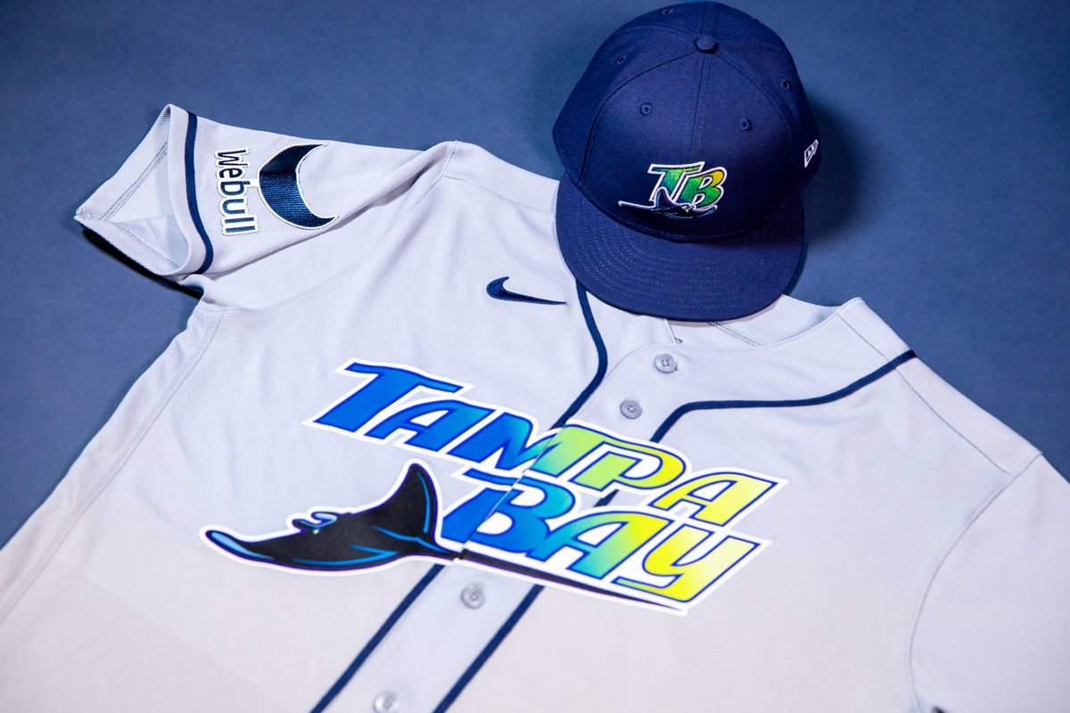 AileenHnatiuk's tweet photo. RAYS REVEAL “NEW TAMPA BAY” ROAD UNIFORMS

The Tampa Bay #Rays revealed a new road uniform to be worn beginning Tuesday, Sept. 22. The uniform debuts as the franchise solidifies its future and new ballpark home in Tampa Bay. 

This uniform represents the commitment between the club and its region, putting ‘Tampa Bay’ back on the front.