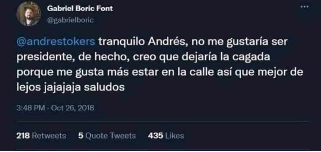 agarays's tweet photo. @AntoTruth @PresidenteKast Ahí tienes a tu líder https://t.co/AI46IRBnZp