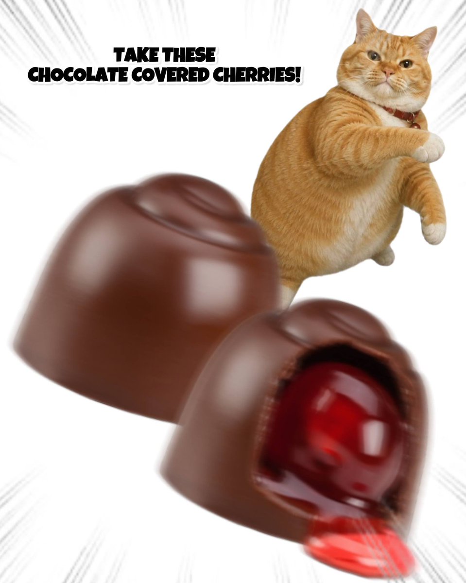 ThrowingObjects's tweet photo. Take these Chocolate Covered Cherries! https://t.co/GnDOyS4WDC