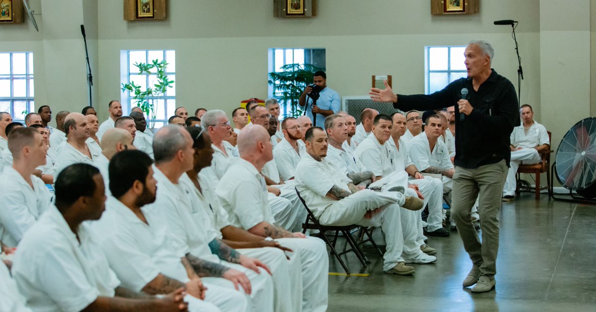 fc's tweet photo. Freedom in Christ does not have to wait for a release date. In the last two weeks, we celebrate several men who have surrendered their lives to Jesus at our Hutchins Campus. 

Through our Prison Ministry, the gospel reaches where nothing else can. Join us in praying for them! https://t.co/58YFLAdNe4