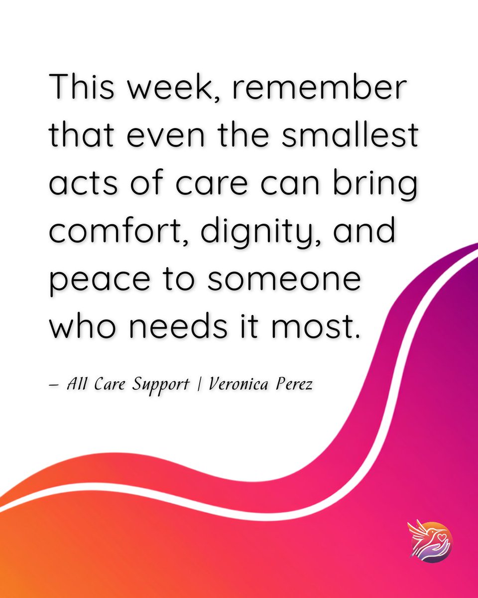 AllCareSupport's tweet photo. Happy Monday, caregivers. 🌼 Sometimes it’s listening a little longer. Being patient one more time. Offering a smile, a helping hand, or simply being there. https://t.co/h8QTf3CBcf