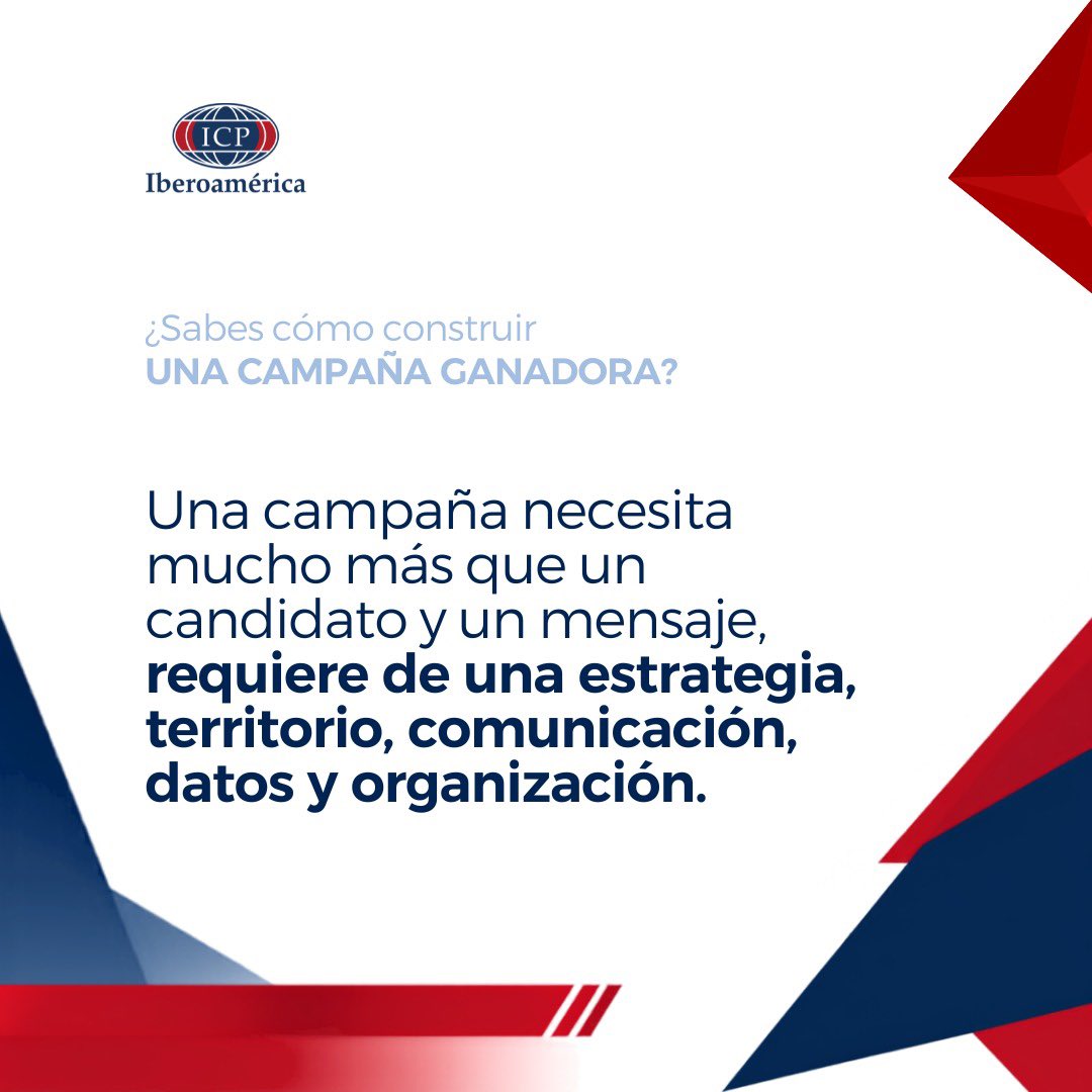 ICPIberoamerica's tweet photo. 🗳️ ¿Sabes cómo construir una Campaña Ganadora?
El escenario electoral de 2027 plantea nuevos desafíos en la construcción de proyectos políticos, una campaña requiere más que un candidato y un mensaje
PROCESO ELECTORAL 2027
Construcción de una Campaña Ganadora
#Compol #Cipol https://t.co/vzm75z50gL