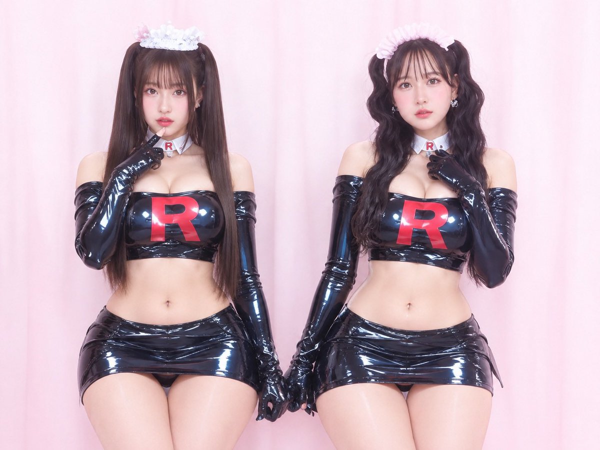 Dyffcpu's tweet photo. ふふふ💕
私たちも実はロケット団なの💕驚いた？💕

もう無駄なプライドなんて捨てちゃお？💕
はやく楽になって、悪の気持ちよさに溺れちゃえ💕
＃崇韓 #韓女様 #悪堕ち #貼り合い https://t.co/rsSSlFScCT
