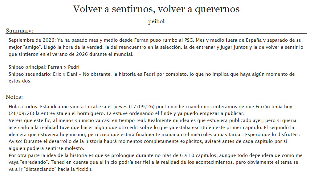 peixfedri's tweet photo. Pues la idea de #Fic que llevaba ideando desde el jueves, ya tiene su primer capítulo. El segundo llegará pronto porque esta ya avanzado...

#Fedri "Volver a sentirnos, volver a querernos"
O como será el encuentro de #Ferran y #Pedri.

El primer capitulo:
https://t.co/WRiFZLc08X https://t.co/xBO10cOVyC
