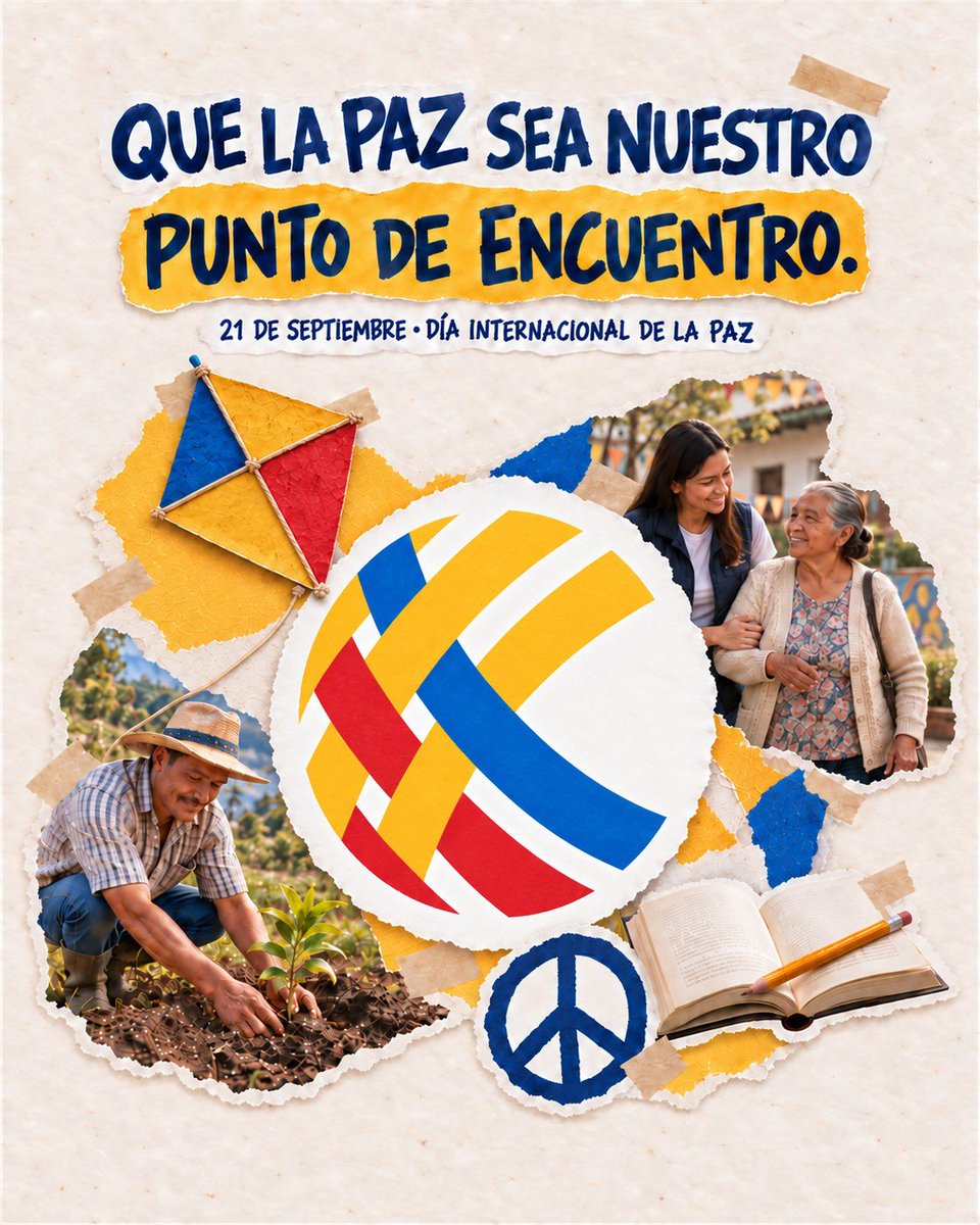 colprimero's tweet photo. Que la paz sea nuestro punto de encuentro. 💛
La paz no siempre hace ruido. A veces se reconoce en quien acompaña, en quien cuida la tierra y en esos pequeños gestos que hacen más fuerte a una comunidad.
Este 21 de septiembre, Día Internacional de la Paz, celebremos a quienes siembran cuidado, respeto y esperanza en cada territorio.
¿Dónde reconoces la paz en tu comunidad? Cuéntanos ese gesto que merece multiplicarse. 
👇#DíaInternacionalDeLaPaz