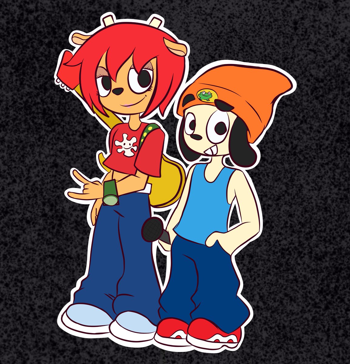 calvonava1's tweet photo. Parappa y lammy 

(Mis papás we)

#parappa #umjammerlammy
#parappatherapper #playstation #playstation2 https://t.co/ae4gAkAxj9