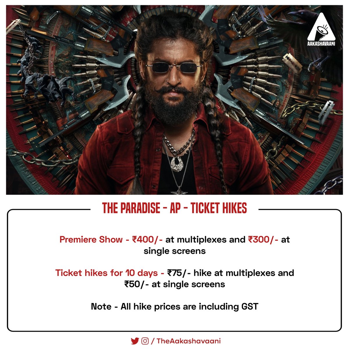 TheAakashavaani's tweet photo. #TheParadise - Ticket Hikes - AP https://t.co/uijNkM3z6O