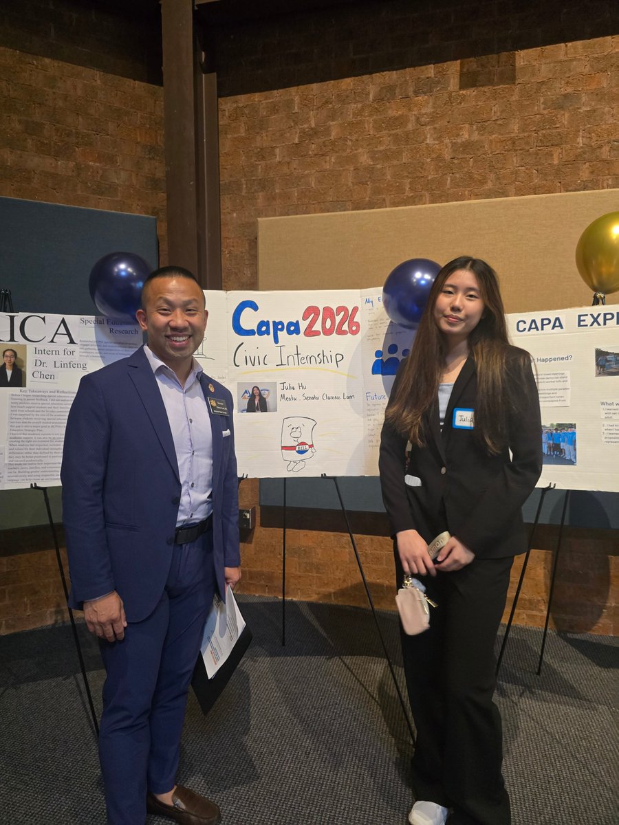 ClarenceLamMD's tweet photo. I've had some great CAPA interns in my legislative office over the years, and so it was a pleasure providing one of the keynote addresses at CAPA's internship graduation and awards ceremony yesterday! https://t.co/4Czz9hON5Q