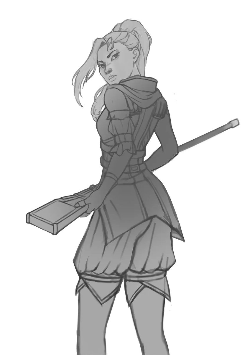 thelayrien's tweet photo. Inspired by Caitlyn from Arcane season 1.

Swipe through to see the full process from start to finish!
#gameart #characterdesign #portfolioday https://t.co/0mYkBFUa15
