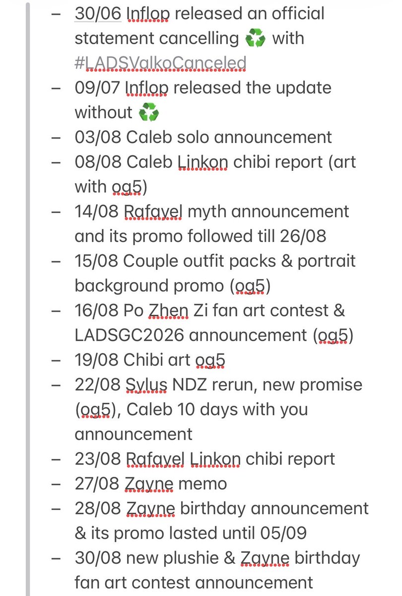 _alvedo's tweet photo. Since it has been 3 months of this mass psychosis hellscape and ♻️cult keeps extending their deadline (it’s until next year now💀), I kindly listed the things Inflop had posted and not once did they even acknowledge ♻️ existence let alone give any hint that he’ll be reinstated!☺️ https://t.co/sB9jmSzmjG