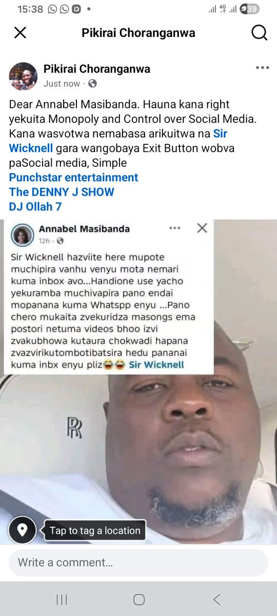 CdeChoranganwa's tweet photo. @wicknellchivayo https://t.co/DxllVDxKpi