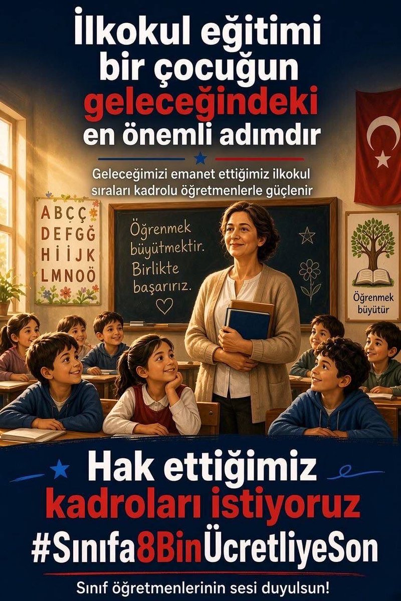 1kayamehtap's tweet photo. Göreve başlamak için sabırsızlanan binlerce mezun sınıf öğretmeniyiz. Eğitimin omurgası olan branşımız için 8 bin atama müjdesini umutla bekliyoruz.
#UcretliDegilSinifOgretmeniAta @RTErdogan @memetsimsek @Yusuf__Tekin @tcmeb https://t.co/0dwYAZ0Hm6