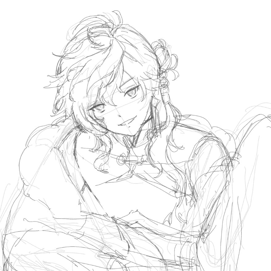 hakkaame24's tweet photo. 好きなお顔が描けたけど体がかけないので完成はいつになるかわからない。 https://t.co/A0Cm1UXZTP