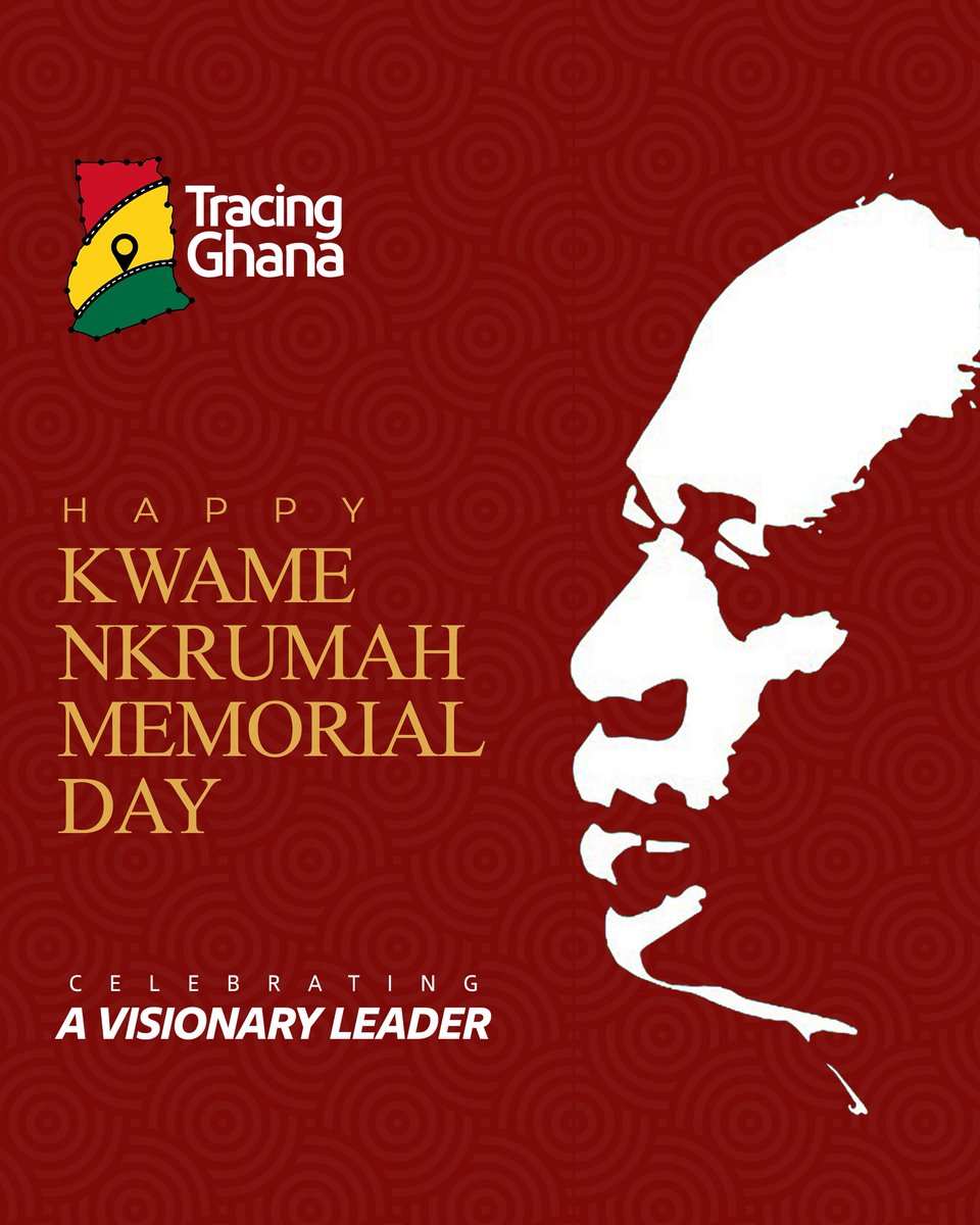TracingGhana's tweet photo. Celebrating a VISIONARY LEADER, Osagyefo Dr. Kwame Nkrumah. 

Happy #FoundersDay 

#TracingGhana https://t.co/erqrbEMuBd