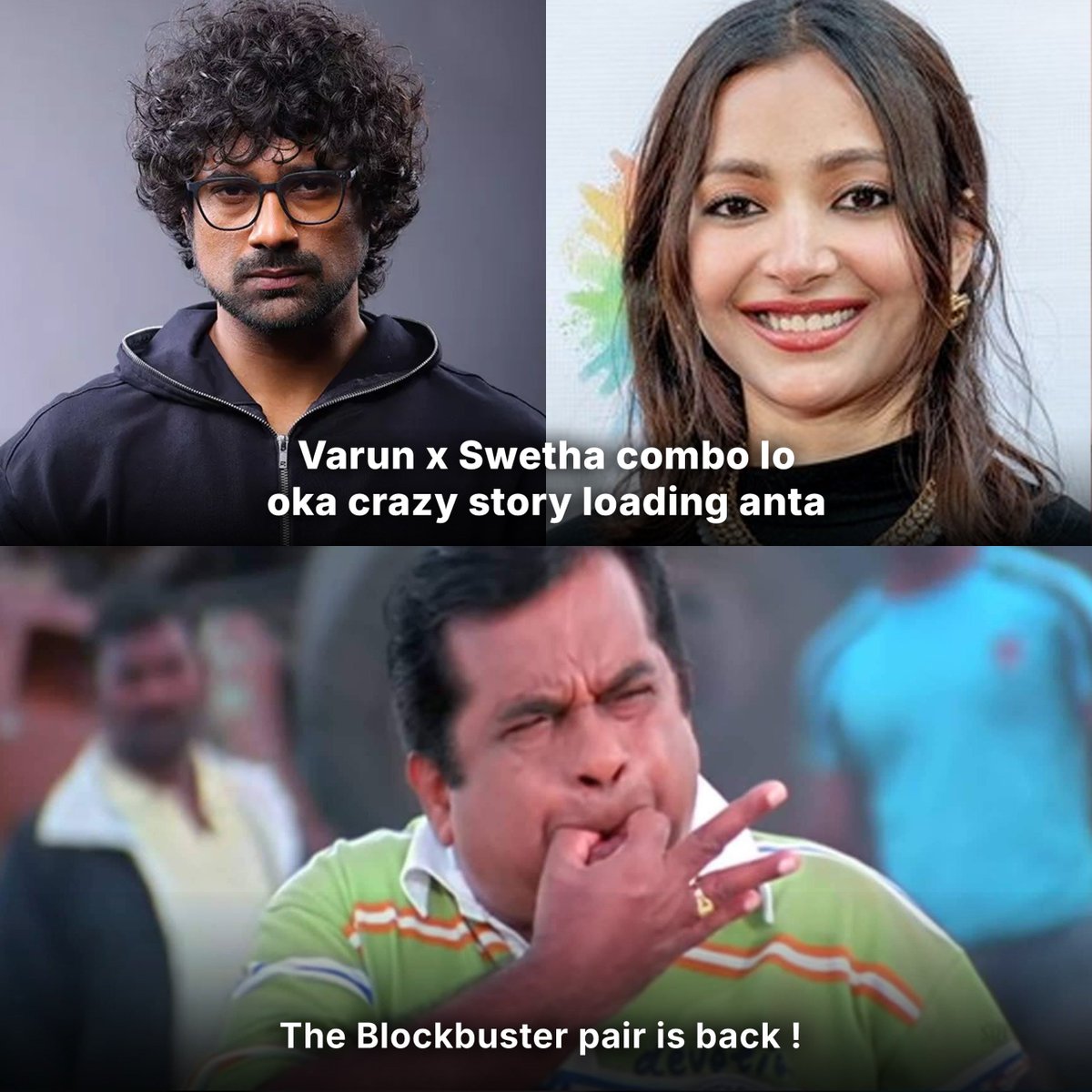 kollycorner's tweet photo. New Combo In Tollywood 💥 https://t.co/dKMmVX3sq0