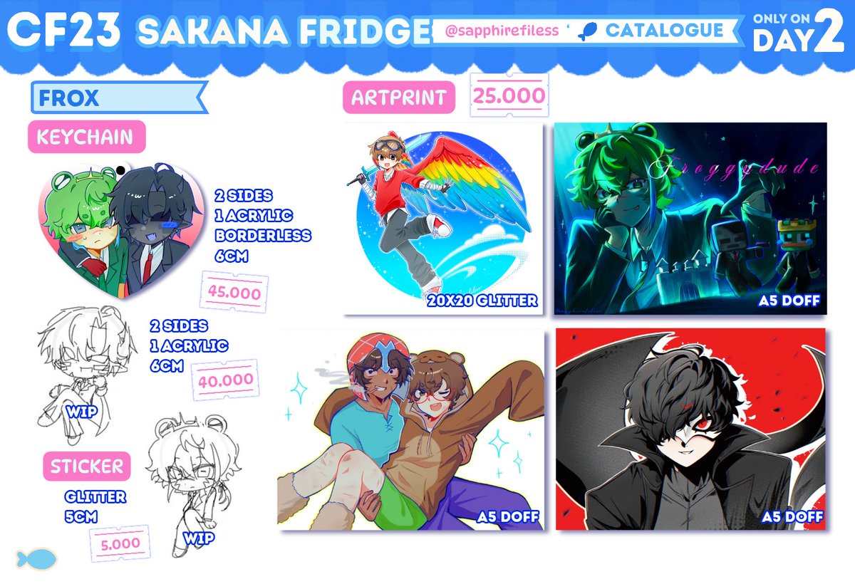 sapphirefiless's tweet photo. My #Comifuro23 #CF23 PO is open! ₊˚⊹♡

⏰ 21 – 28 Sept
📍 Pick-up &amp; Mail Order at Sakana Fridge booth (Day 2, No. G-33b)

📷 DMC/Devil May Cry, DCMK/DetCo, MCYT (Verity, UU, ARG, More), Persona 5, MCR ⊹

Order here ➡️ [https://t.co/ITJq5GQsQU]
See u at cf! ✩ https://t.co/euLbROUQ9b