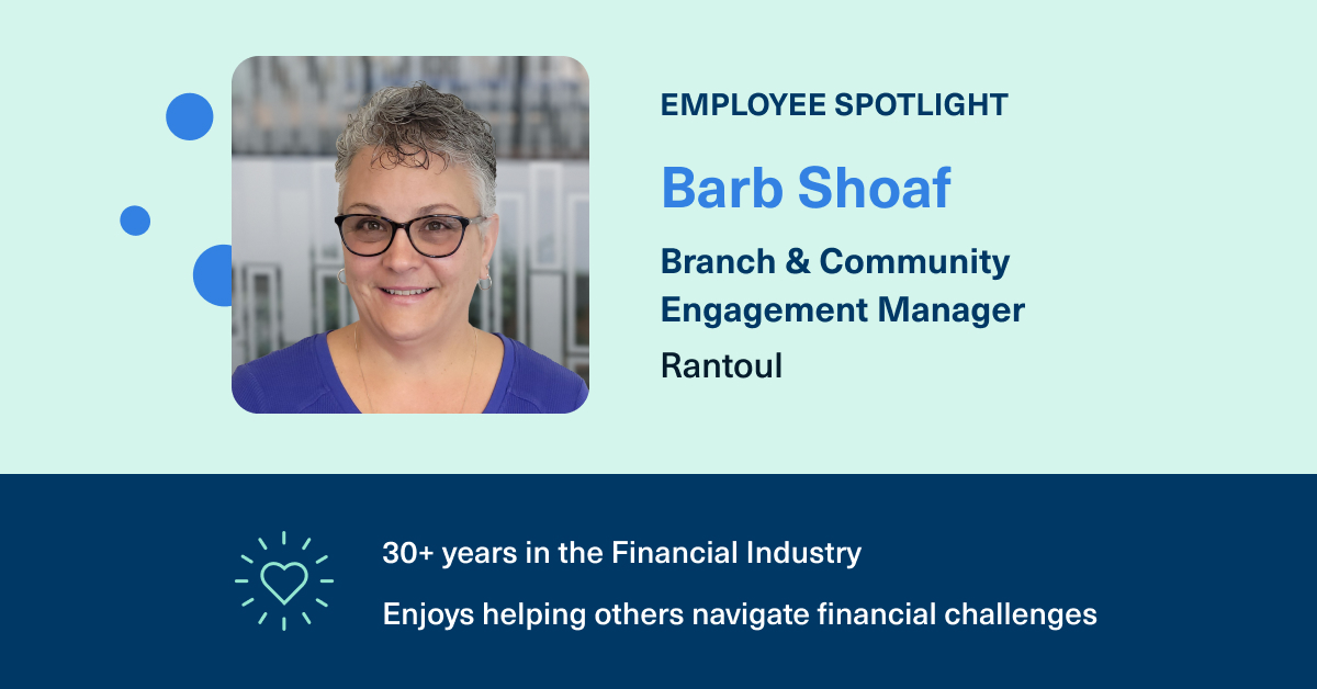 CU1forAll's tweet photo. September Employee Spotlight! Branch and Community Engagement Manager, Barb Shoaf!

Barb is a passionate and dedicated advocate for her community of Rantoul. She is actively involved with several organizations such as the Rantoul Area Chamber of Commerce, Lincoln’s ChalleNGe Academy, and Exceed Church. Through her involvement, she helps those in her community learn more about financial literacy and how to navigate financial decisions. In her free time, she enjoys traveling and spending time with family, especially her grandchildren.

We are lucky to have Barb representing CU1!