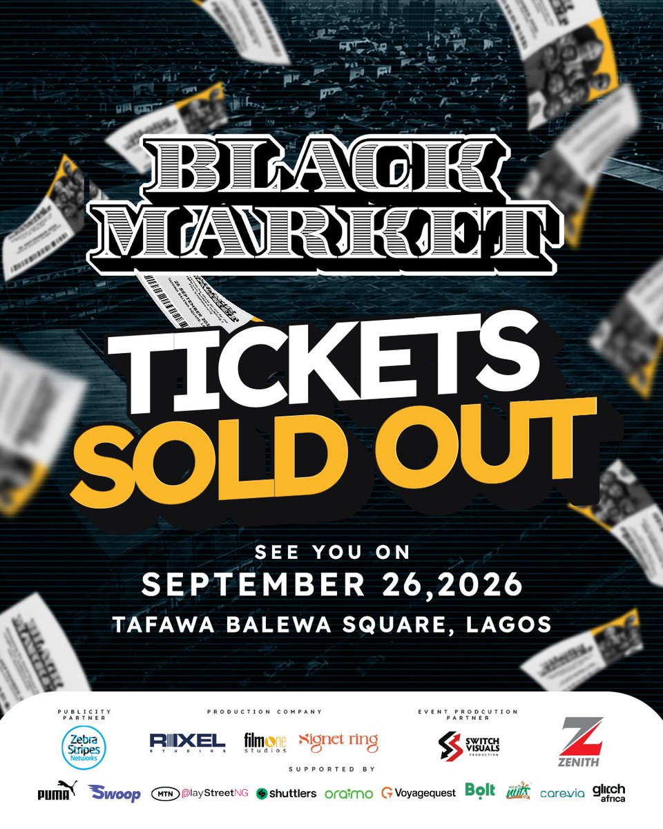 fatimahgimsay's tweet photo. Thank you Nigeria! 
Thank you for buying tickets, thank you for giving away tickets, thank you for sharing with your friends and communities. We see it all and we do NOT take it for granted. 
We’re watching Black Market, see you 🇳🇬🚚❤️ https://t.co/LPaimob4kD