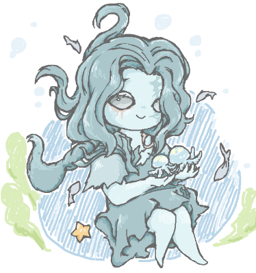 o0macaron0o's tweet photo. 絵チャお邪魔しました～😘
塗り残しあるけどグレイスちゃん🪼🐟🫧 https://t.co/Jg2tfnGzyh