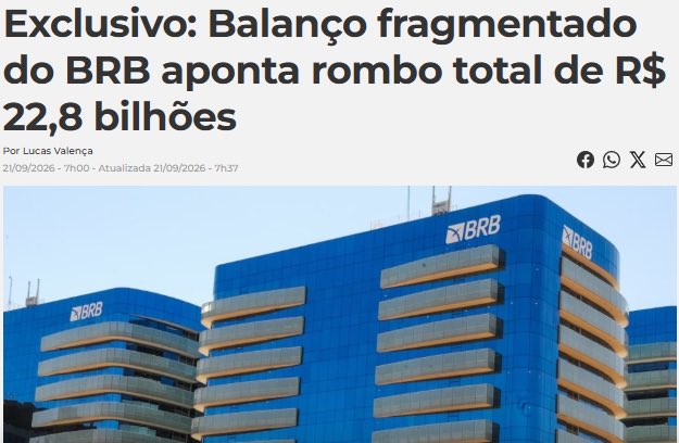 maxmacieldf's tweet photo. ROMBO DE MAIS DE R$ 22 Bi NO BRB

Esse é o legado que o Ibaneis e a Celina Leão vão deixar para o povo do DF.

O empréstimo do FGC que a atual governadora fala que vai salvar o BRB não cobre nem 30% do rombo e ainda vai deixar o governo do DF ainda mais endividado por 15 anos... https://t.co/2GiRqIAkj8