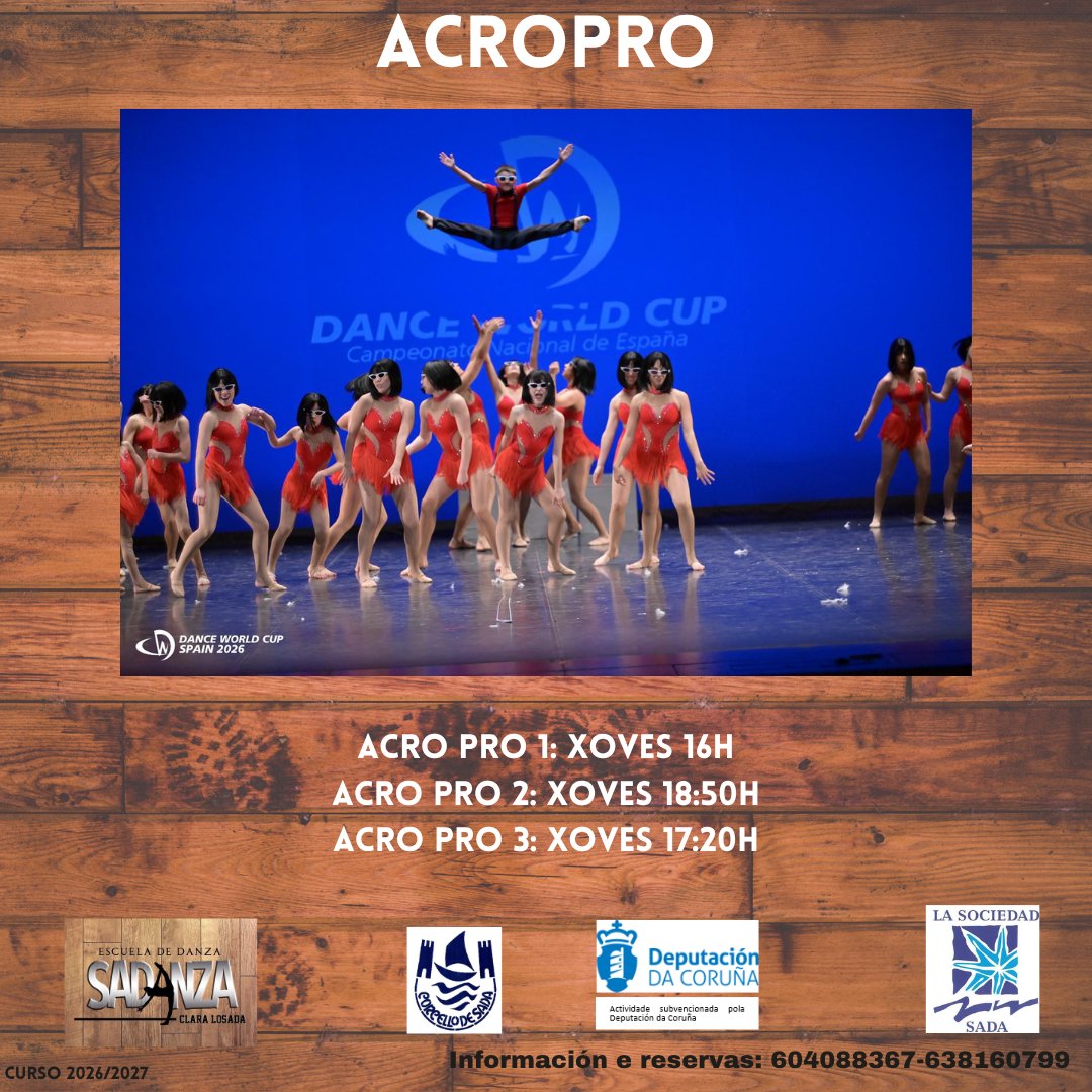 SociedadSada's tweet photo. ❓ List@ para patas para arriba? ❓
ACRODANCE SADANZA espérache!
🔥 Ven e sente o power 💥
@sadanza_escola #AcroDance #Sada #lasoci #danza https://t.co/dssJkEPghU https://t.co/2EheMgi68v