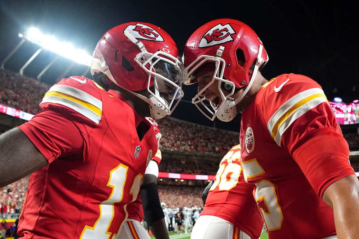 goldmctNFL's tweet photo. Kansas City Chiefs Week 2 Snap Count Observations. 👀
- Tyquan Thornton, Jalen Royals do more with less
- Khyiris Tonga is the fullback of choice
- Jeff Bassa didn't get on the field w/ Cooper McDonald hurt
- Kristian Fulton, starting cornerback
+ More https://t.co/obmYC5mK3y