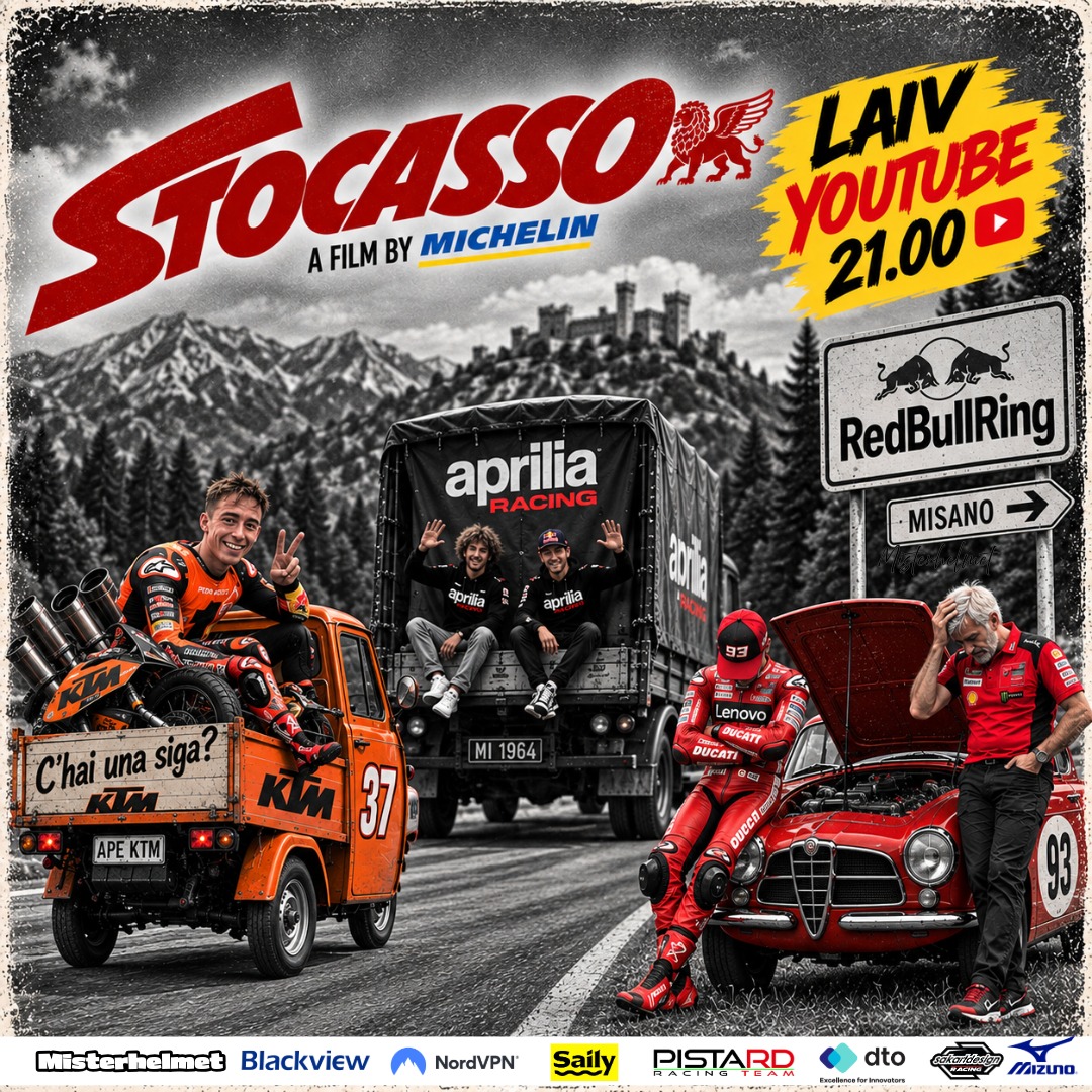 Misterhelmet's tweet photo. LIVE MotoGP REDBULLRING Sorpasso? Stocasso!
YouTube ore 21.00
#motogp #redbullring #austriangp  #YouTubeLive #BEZZECCHI #MARTIN #aldeguer #marquez #ducati #bagnaia #razgatlioglu #moreira #misterhelmet #carburo #nordvpn #sakartdesign #dto #pistard #mizuno #nordvpn #BLACKVIEW

https://t.co/mmZxIaLOXH