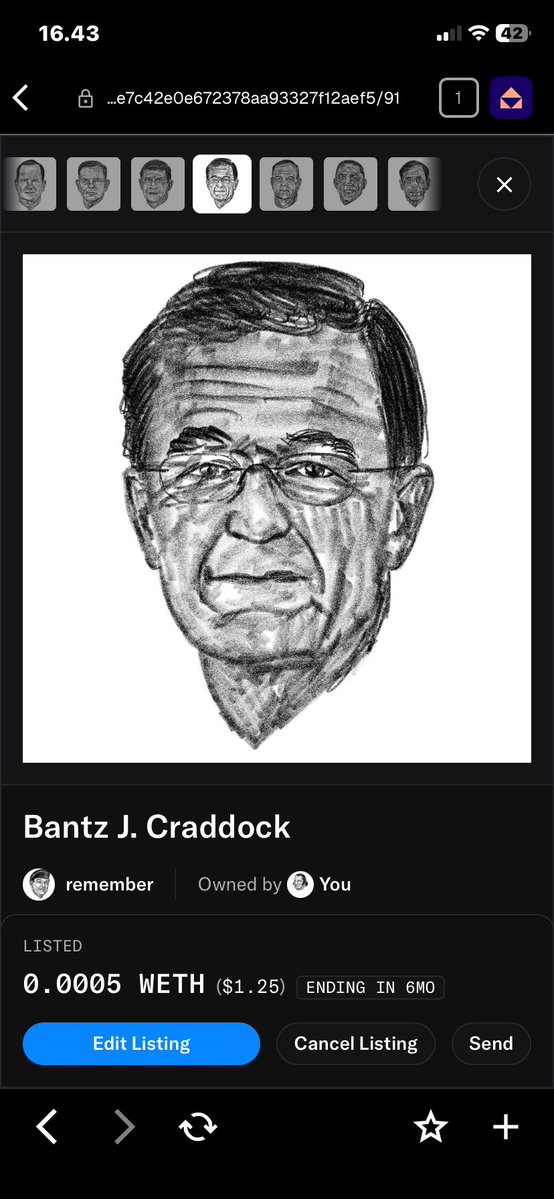 Djancoki_'s tweet photo. New drop: "Bantz J. Craddock" 🎨🎖️

A detailed pencil-sketch tribute honoring General Bantz J. Craddock, former Supreme Allied Commander Europe (NATO SACEUR) and USEUCOM Commander.

Live on @opensea 

Link in bio to collect! 🔗👇

#NFT #OpenSeaNFT #CryptoArt https://t.co/Jsu0QyoUcw