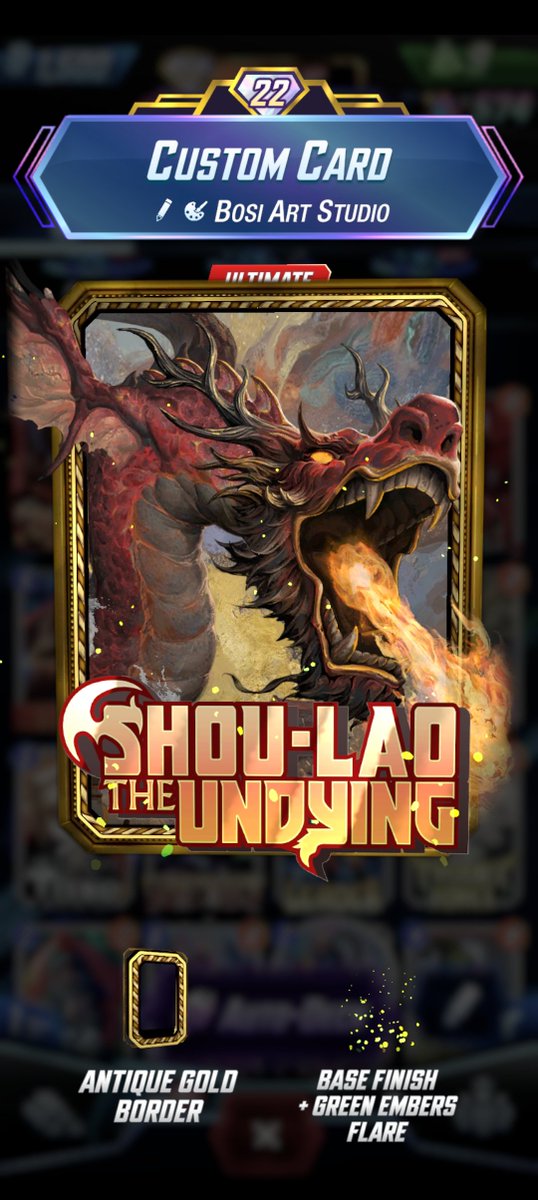 Deephoenix39's tweet photo. @P1_allansaint Good with this Shou Lao variant https://t.co/2gSL3declp