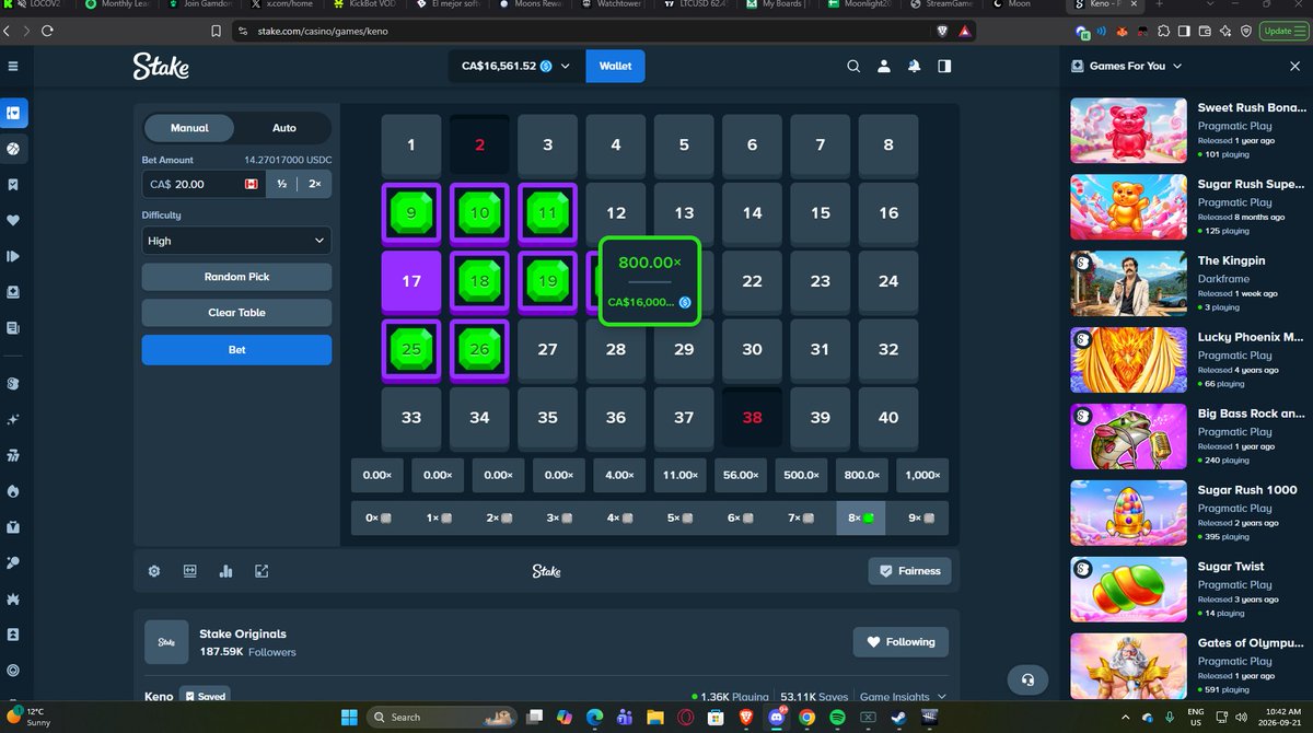 MoonsRewards's tweet photo. 1 in 202,548 chance to hit this on @Stake @StakeEddie 

Shout out @locov2 for the numbers

50 giveaway x 3 drop usernames | Like &amp; Retweet

Nonce 673 https://t.co/6FvlIPKVYc https://t.co/wdvrFbjTDt