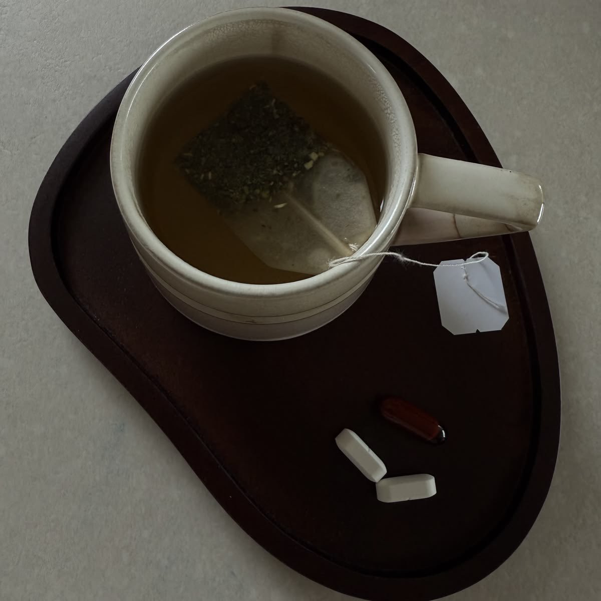 lotustea69's tweet photo. Taking some medicine with my tea before a walk in the park. Perhaps I’ll stop but eh orphanage as well. I do miss seeing my sweet Bailey’s pretty face. https://t.co/upvgwcQaxe