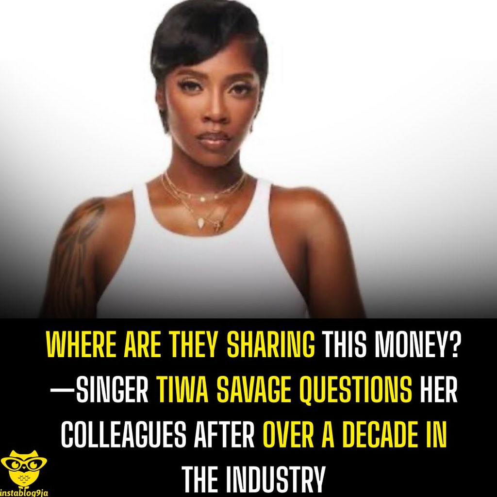 instablog9ja's tweet photo. Where Are They Sharing This Money?— Singer Tiwa Savage Questions Her Colleagues After Over A Decade In The Industry https://t.co/tDC0FyyvKn