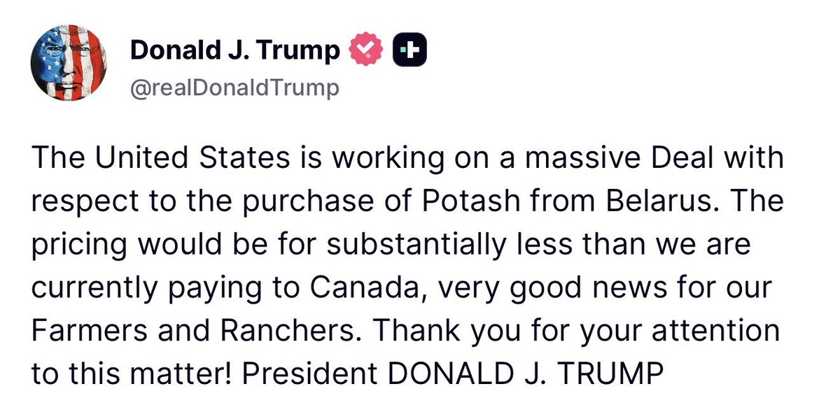 irgarner's tweet photo. Cutting Canada out of US trade to embrace nightmare dictatorships like Belarus. Absolute madness. https://t.co/RHlZsQr9wL
