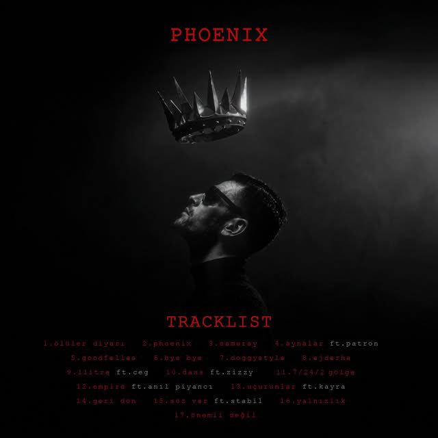 mevluykara's tweet photo. 🚨 Allame'nin 17 parçalık "PHOENİX" albümünün tracklisti belli oldu:

• > 17 Parça
• > Düetler: Patron, Ceg, Zizzy, Anıl Piyancı, Kayra, Stabil https://t.co/U5rraHMAIb