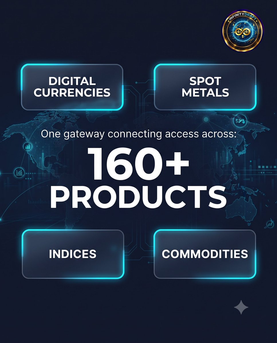 infinitydraftio's tweet photo. **Unifying Global Markets on a Single Decentralized Gateway.**

Modern market access is increasingly about connectivity, flexibility and the ability to engage across multiple asset categories from one environment. https://t.co/wHL7RaWHV1