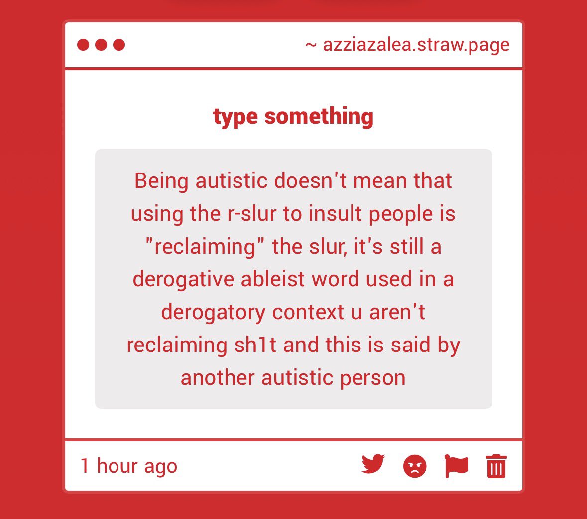 azzilea_azalea's tweet photo. you care too much

image related https://t.co/gglZX6Yo1w