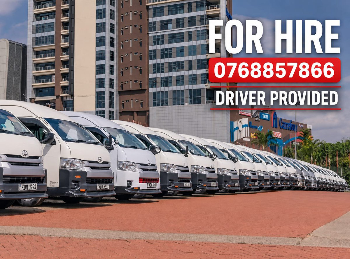 kennysafaris's tweet photo. Vans and buses available for hire
0768857866
Whatsapp https://t.co/xIHf5vZj03
#DisporaImpactPlatform
Ruto At UNGA
#NairobiSmatrCity
Jirongo
#JeevanJeeBeautification https://t.co/dkvNq5r81m