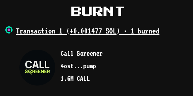CallScreener's tweet photo. burnt another 1.6mil
0.5% burned till now.
https://t.co/WolyxQHhy8 https://t.co/tSsYD22tuj