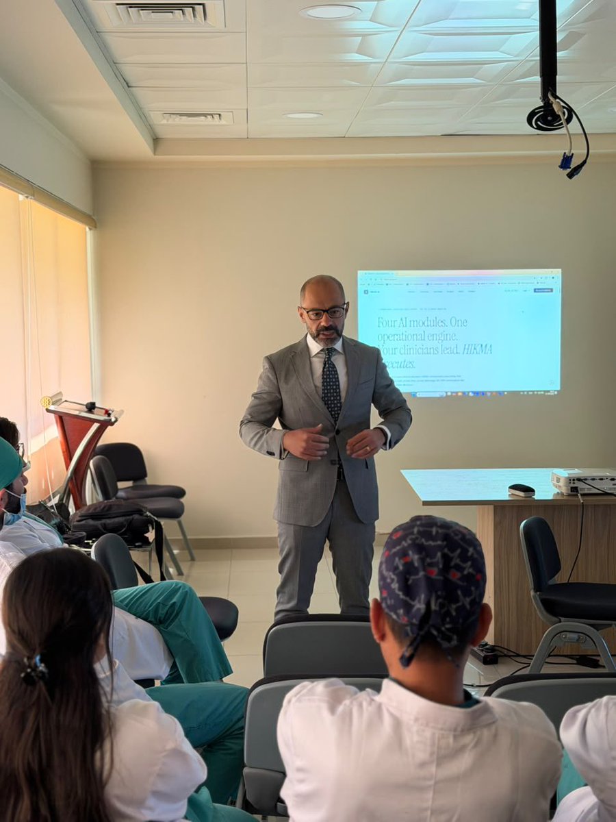 hikmaaisoftware's tweet photo. Our first training session marks the beginning of equipping healthcare teams with the knowledge and capabilities to unlock the full potential of Execution Intelligence.
This is only the beginning. Stay tuned as we continue shaping the future of hospital operations.
#HikmaAI https://t.co/uI5NRbK6SI