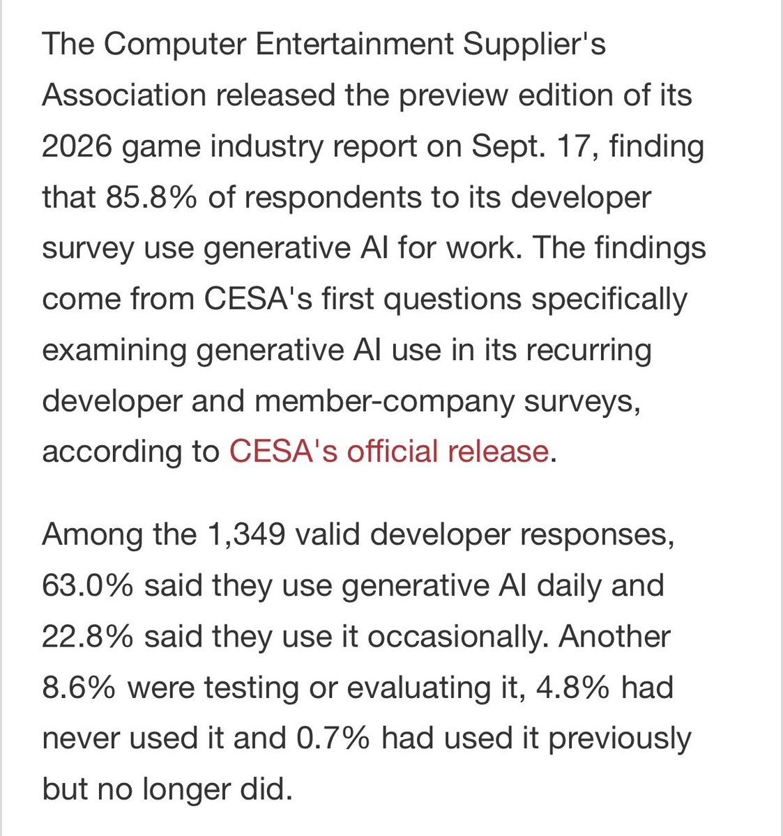 yunesred1's tweet photo. @WizardCarrot @WaywardDev I hate to break it to you but most big studios already use AI in some form to cut time/costs,speed up workflows,make placeholders draft code,and automate repetitive tasks. d human creative work is still there. it’s why I think it’s more about HOW AI is used than whether it’s used https://t.co/LFmCNzpwcR