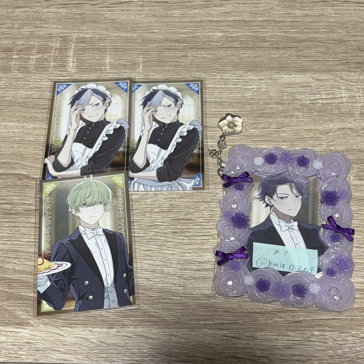 bmir0809's tweet photo. 【交換・譲渡】アオペラ メイド&amp;執事喫茶 カフェ ファショカ ファッショナブルカード

譲: 壱1 燐 道貴 ルカ 雨夜 舞斗 ふかみ1 帆波 良和1

求: 永臣＞定価+送料

数の記載なしのキャラは2あります。
都内手渡し、郵送可◎
検索からもお気軽にお声掛けください💍 https://t.co/TK00gsuwGX