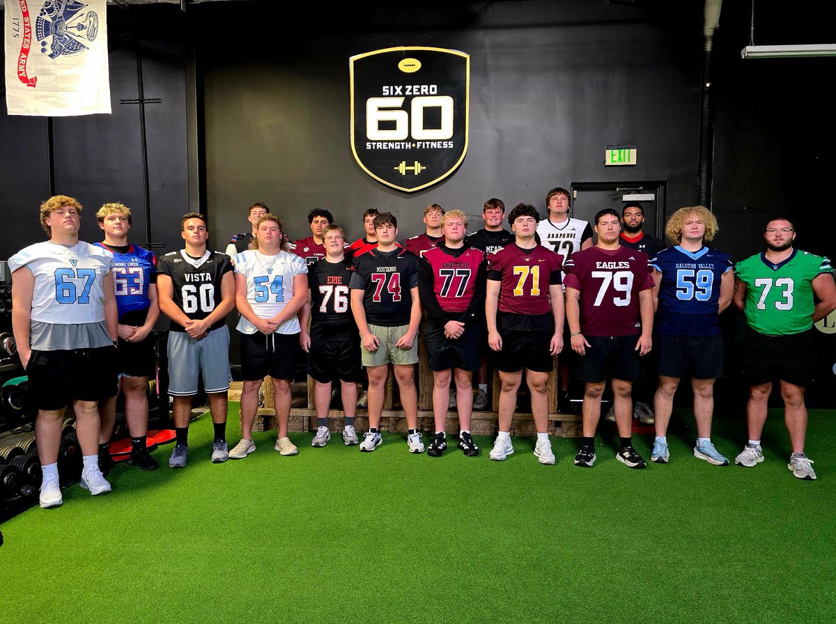 SixZeroAcademy's tweet photo. Was incredible having @CKennedy247 from @247Sports down to @SixZeroAcademy to EVAL, Head Shot & interview the #DungeonFamily! Collin works his ass off to promote, evaluate & get as many eyes on players as he can on the Front Range! Another round coming for the #DungeonFamily in DEC,keep working men! @JacksonRoper_CO @davisrmoon @Reis_Russell54 @NickM6013 @kaden_myers_72 @MichaelLeach303 @david_ejuwa @JaxsonCSanders @Noyesashton @HadeyNaser @James_Bennett28 @carson_wallace @monty_firmin @nicomavromat @JakeDiOrio7 @calebcamping @JacksonPost88 @EverettCapehart @DevynwestF77 @Tatepears69 @KingstonChatman @8Sylin8 @RylanTisdall27 @ajshedenhelm @SamuelBrownfb @grant_haas18 @Hayden_Alles @Colton_Heim19 
@ClaytonBrewer27 @Caden_Hunter59 : @Zero2SixtyPod @sixzeroequip @BriMaestas303