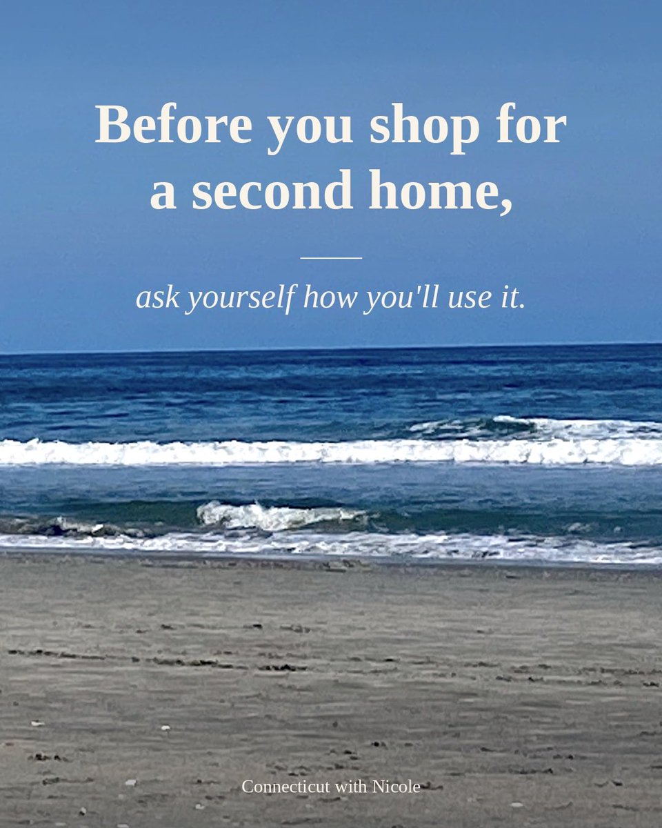 CTwithNicole's tweet photo. Second home daydreams start with where. Start with how. 🌊

Just us, some income, or mostly an investment? Your answer shapes your loan, taxes, and where you can buy.

Tap the link in my bio to get started. https://t.co/7ncIsQLdKq