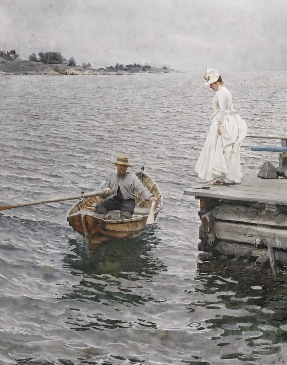 Laboreiro's tweet photo. Dicen que nadie pintó el agua como Anders Zorn. 
Y es que es una barbaridad. https://t.co/G9SuRfEcL0