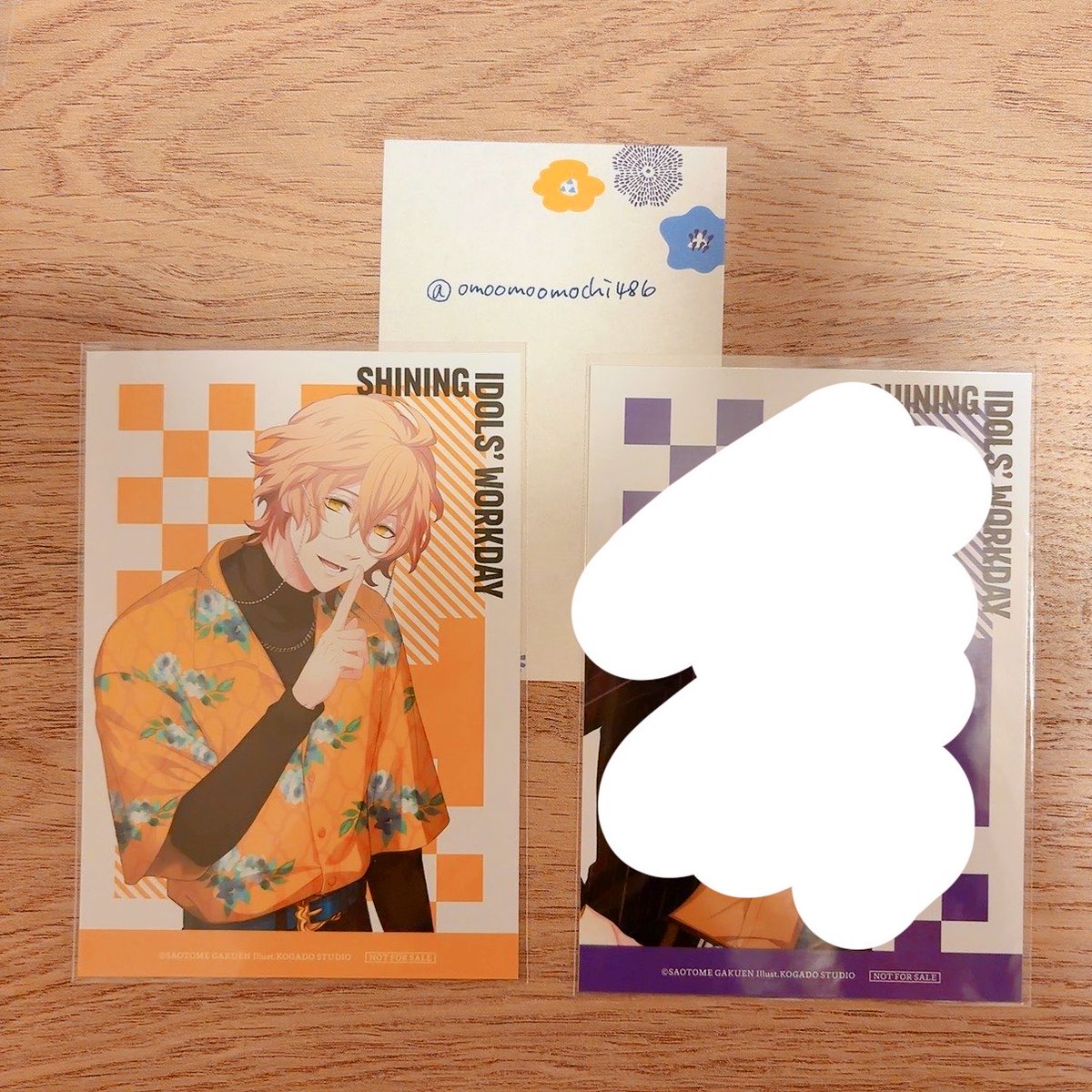 omoomoomochi486's tweet photo. 【交換】うたプリ SHINING IDOLS WORKDAY ドラマCD  特典 ブロマイド

(譲)那月
(求)音也

郵送交換希望です。
お気軽にお声がけください。
よろしくお願いします😊 https://t.co/ww7x58NYCn