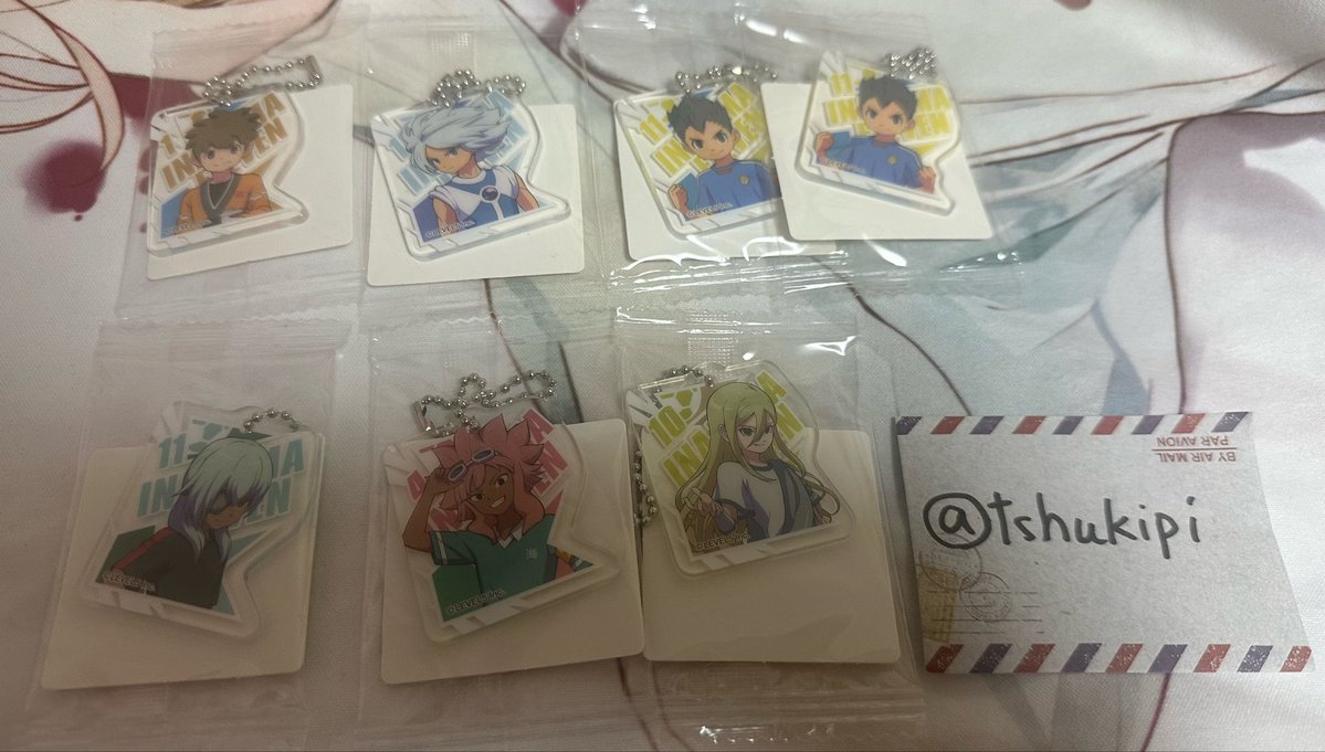 tshukipi's tweet photo. 【交換】イナズマイレブン　アクリミニ　イナイレ

【譲】立向居、ガゼル、虎丸2、佐久間、綱海、アフロディ
【求】不動、鬼道

同数求めているためまとめて交換していただける方優先
郵送、都内手渡し（池袋）可

1〜でもお気軽にお声掛けください！ https://t.co/JQCMioMcSo