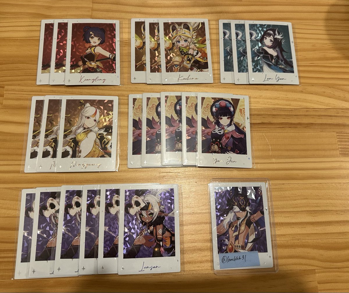 laruhhh31's tweet photo. 【交換/譲渡】原神 フェス FES コレクションカード チェキ

譲）画像

求） 放浪者 セノ>フリーナ>80/枚+送料

譲渡の場合、1枚目は3.4枚目から1点につき2点以上同時にお迎えください
1枚目男性キャラは交換のみ
被ったら条件良い方優先

都内手渡し（池袋/新宿）又は郵送
お気軽にお声掛けください。 https://t.co/jDFRe3SE6w